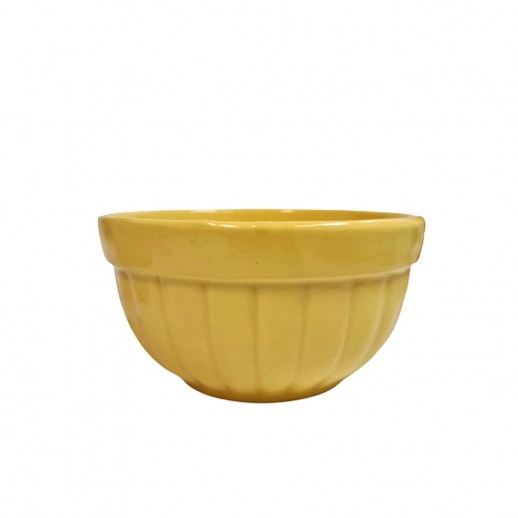 Tigela Porcelana 15 Cm Decorada Amarela