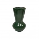 Vaso Porcelana Copo de Leite 18 Cm Verde Escuro