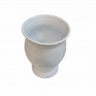 Vaso Porcelana Liz 18 Cm Branco