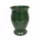 Vaso Porcelana Liz 18 Cm Verde Escuro