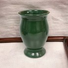 Vaso Porcelana Liz 18 Cm Verde Escuro