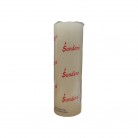 Vela 7 Dias 265g Branca Fina Sandero