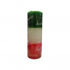 Vela 7 Dias 265g Verde, Branca e Vermelha Fina Sandero