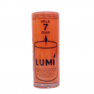 Vela 7 Dias 330g Laranja Grossa Lumi