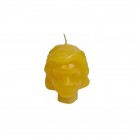 Vela Cabeça Mulher Mini Pavio Amarelo