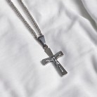 Crucifixo 03 Cm Inox Com Corrente