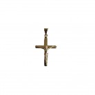Crucifixo 03 Cm Ouro Palito Folheado