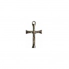 Crucifixo 04 Cm Metal Prateado Inri