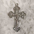 Crucifixo 05 Cm Metal Cruz Formato Folha