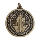 Medalha São Bento 2,2 Cm Dourado Envelhecido