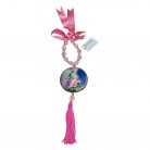 Medalhão Anjo da Guarda Rosa Adorno Madeira