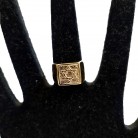 Anel Hexagrama Folheado Ouro 26