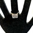 Anel Hexagrama Prata 32