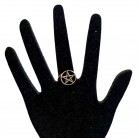 Anel Pentagrama Ouro 32