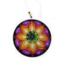 Mandala Floral 18 Cm Vidro