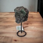 Pedra Esmeralda Bruto 12 Cm 134g Base Ferro