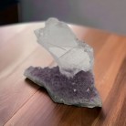 Pedra Gipsita Bruto Base Ametista