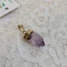 Pingente Pedra Ametista Ponta