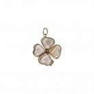 Pingente Pedra Cristal Trevo