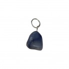 Pingente Pedra Quartzo Azul Rolada Pino Prata