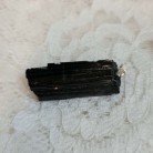 Pingente Pedra Turmalina Negra Bruto Pino Prata