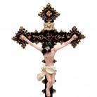 Crucifixo Pedestal 30 Cm Resina Mod3