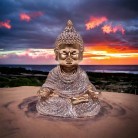Imagem Buda 07 cm Resina Meditando