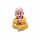 Imagem Buda 08 cm Resina Importado Amarelo