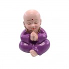 Imagem Buda 08 cm Resina Importado Roxo