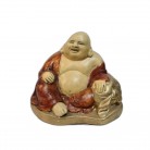 Imagem Buda 13 Cm Sorridente Dinheiro e Prosperidade