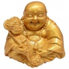 Imagem Buda Ouro 06 Cm Resina Modelo A