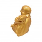 Imagem Buda Ouro 06 Cm Resina Modelo B