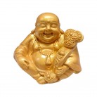 Imagem Buda Ouro 06 Cm Resina Modelo B