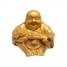 Imagem Buda Ouro 06 Cm Resina Modelo C