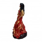 Imagem Cigana 15 Cm Castanhola Resina Mod2 Vermelha