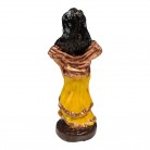 Imagem Cigana 15 Cm Flor Resina Mod2 Amarelo