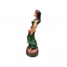 Imagem Cigana 15 Cm Resina Mod3 Verde