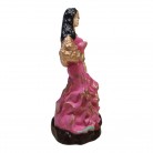 Imagem Cigana 16 Cm Leque Resina Mod2 Rosa