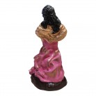 Imagem Cigana 16 Cm Leque Resina Mod2 Rosa