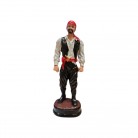 Imagem Cigano 15 Cm Resina Mod3 Preto e Vermelho
