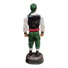 Imagem Cigano 15 Cm Resina Mod3 Verde e Vermelho