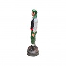 Imagem Cigano 15 Cm Resina Mod3 Verde e Vermelho