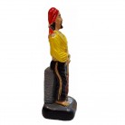 Imagem Cigano com Violino 20 Cm Vladimir Mod3 Amarelo