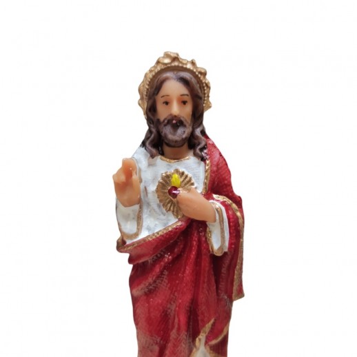 Imagem Coração de Jesus 15 Cm Resina Mod2