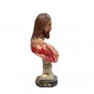 Imagem Coração de Jesus 30 Cm Busto Mesa Barroco Mod1