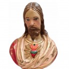 Imagem Coração de Jesus 30 Cm Busto Mesa Barroco Mod1