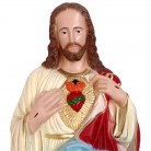 Imagem Coração de Jesus 30 Cm Busto Parede Mod1