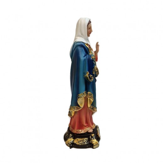 Imagem Coração de Maria 22 Cm Resina Mod5