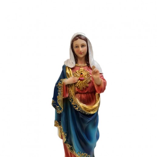 Imagem Coração de Maria 22 Cm Resina Mod5