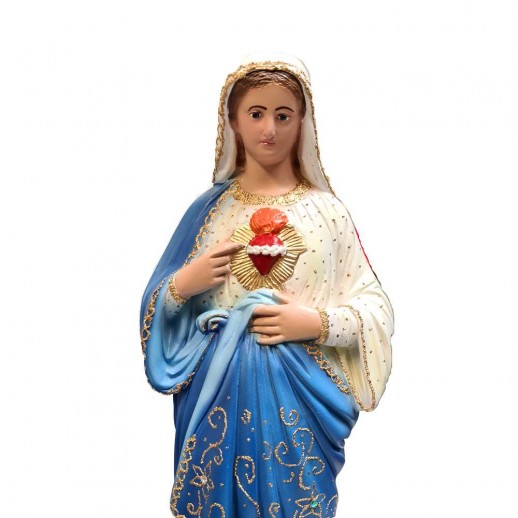 Imagem Coração de Maria 40 Cm Pintura Rica Mod1